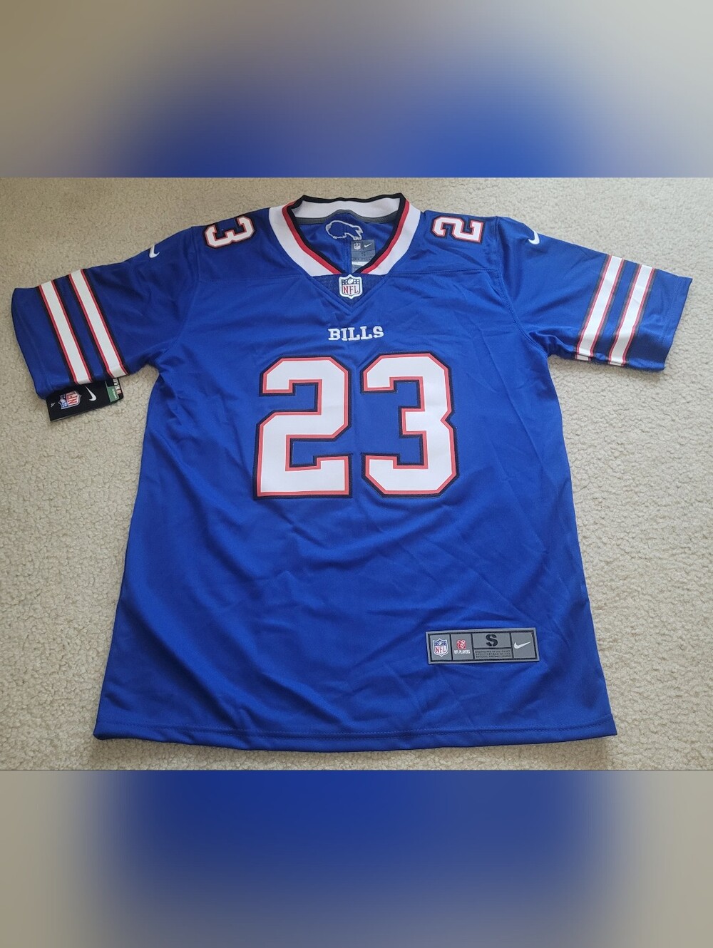 Buffalo Bills #23 Mama Sheri Blue Stitched NFL Jersey Women S